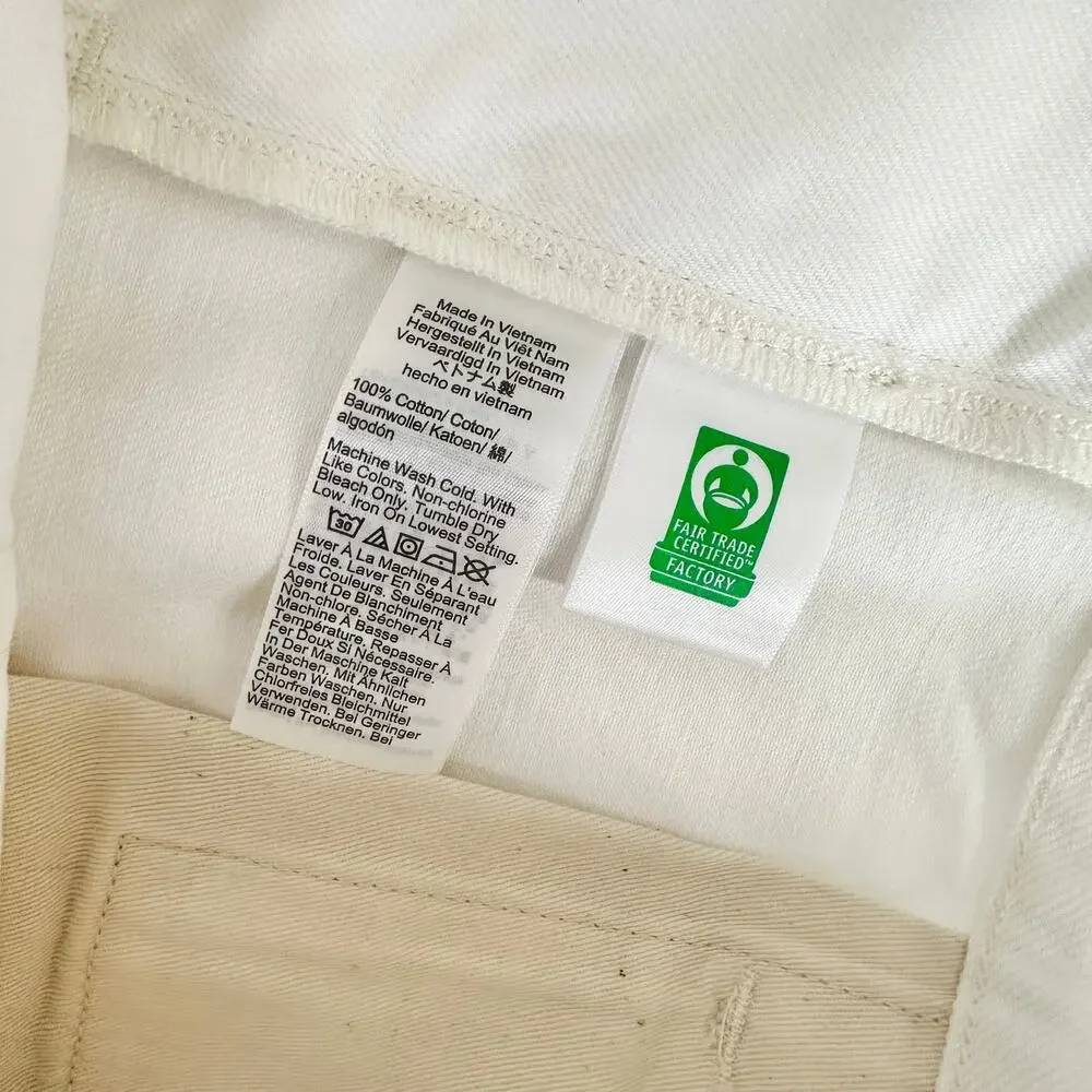 J.Crew Classic Jean White Rigid Denim Relaxed Straight Mens W 34 L 34 NWT